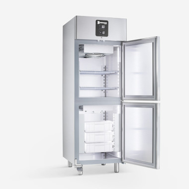 Armoire Réfrigérée Bi-Température 580L Inox R290 -2/8°C / -5/5°C 2 Compartiments Indépendants - Samaref  au meilleur prix sur Re
