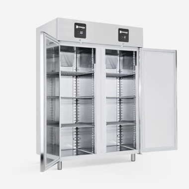Armoire Réfrigérée Bi-Température -15°C à -22°C 1260L Inox R290 2 Compartiments Indépendants - Samaref  au meilleur prix sur Res