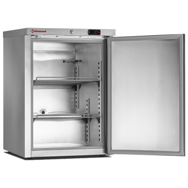 Congélateur statique 150L en acier inox porte réversible -16° à -22°C 2 grilles régulation électronique - Diamond  au meilleur p