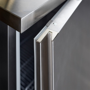 Congélateur statique 150L en acier inox porte réversible -16° à -22°C 2 grilles régulation électronique - Diamond  au meilleur p