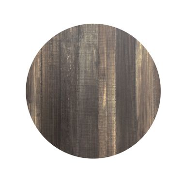 Plateau de table hpl ø 70 cm - Tropical wood - Veba