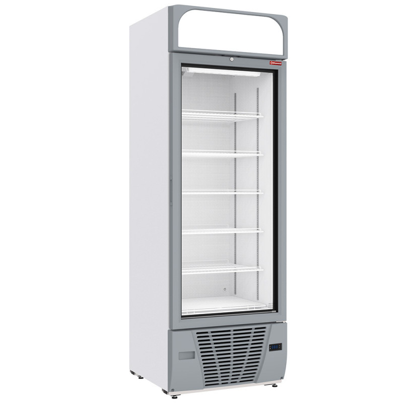 Vitrine ventilée négative 496L avec 6 niveaux éclairage LED caisson lumineux blanc - Diamond  au meilleur prix sur Restock CHR
