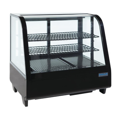 Vitrine réfrigérée de comptoir 100L Série C noire - Polar