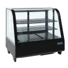 Vitrine réfrigérée de comptoir 100L Série C noire - Polar