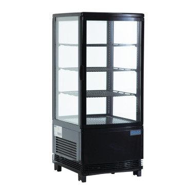Vitrine réfrigérée économe en énergie série C noire 68L - Polar