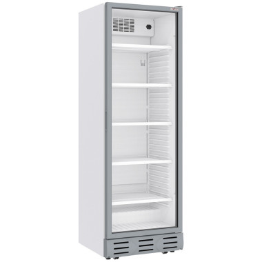 Vitrine ventilée positive 382 litres BLANCHE avec caisson lumineux - Diverso  au meilleur prix sur Restock CHR