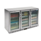 Arrière-bar trois portes pivotantes Série G inox 330L - Polar