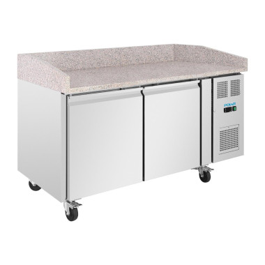 Comptoir à pizza 2 portes avec dessus en granit Série U 428L - Polar