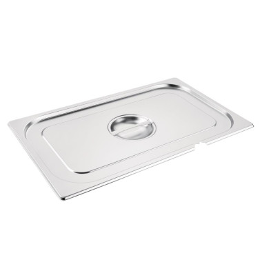 Couvercle inox GN 1/1 avec encoche - Vogue