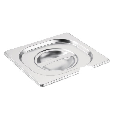Couvercle inox GN 1/6 avec encoche - Vogue
