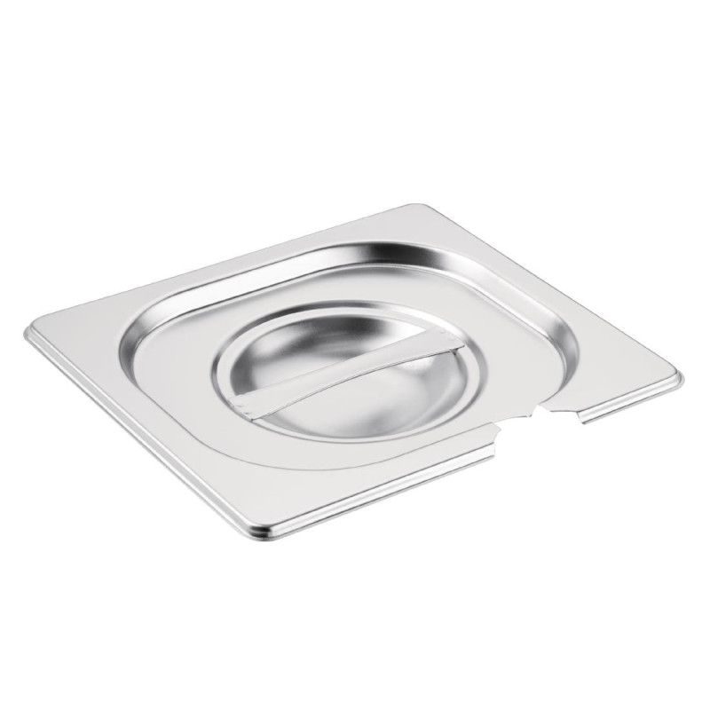 Couvercle inox GN 1/6 avec encoche - Vogue