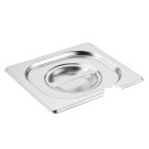 Couvercle inox GN 1/6 avec encoche - Vogue