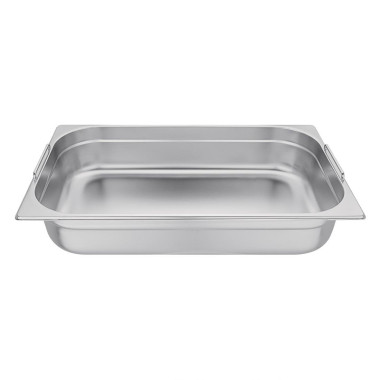 Bac GN 1/1 en inox avec poignées 100mm - Vogue