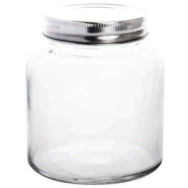 Bocaux à conserves en verre avec couvercle à visser 330ml (lot de 6) - Vogue