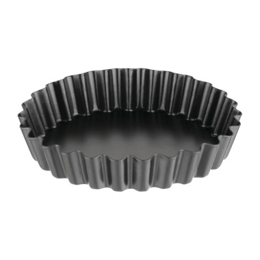 Moule à tartelette cannelé antiadhésif avec fond amovible 10 cm (x3) - Vogue