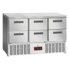 Table frigorifique , 6x 1/2 tiroirs GN 1/1 - Diamond  au meilleur prix sur Restock CHR