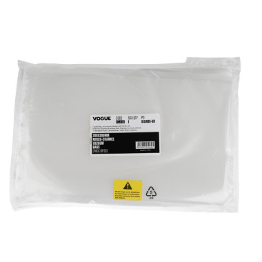 Sacs d emballage sous vide 200 x 300mm gaufrés (Lot de 50) - Vogue