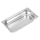 Bac inox 18/10 GN 1/3 professionnel 65mm - Vogue