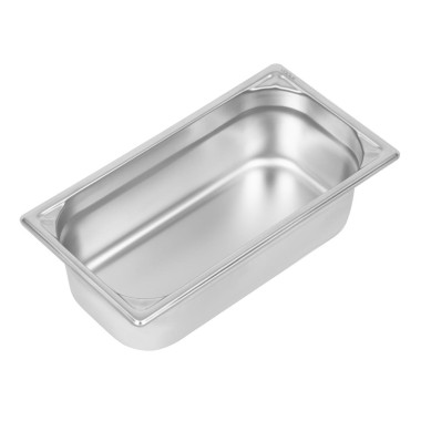 Bac inox 18/10 GN 1/3 professionnel 100mm - Vogue
