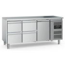Table réfrigérée positive - 1 porte et 4 tiroirs - Ecofrost  au meilleur prix sur Restock CHR