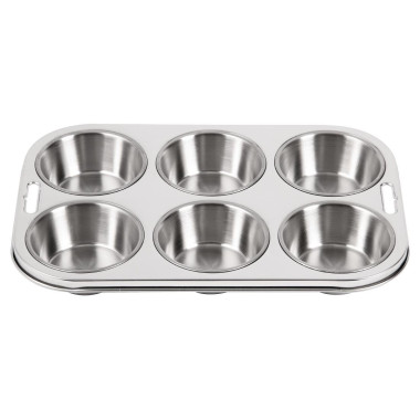 Plaque de 6 moules à muffins profonds - Vogue