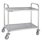 Chariot de débarrassage en acier inoxydable 2 niveaux - Vogue