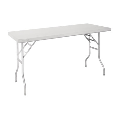 Table de travail pliante inox 1220x610x780mm - Vogue