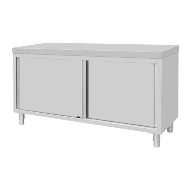 Armoire sur pieds en acier inoxydable 900x1800x600mm - Vogue