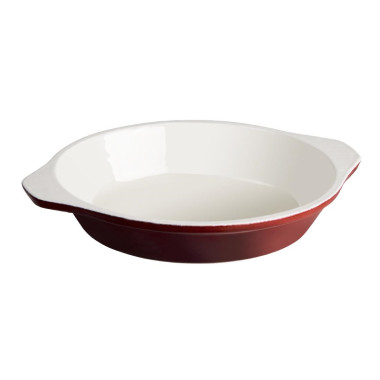 Plat à gratin rond rouge 400ml - Vogue