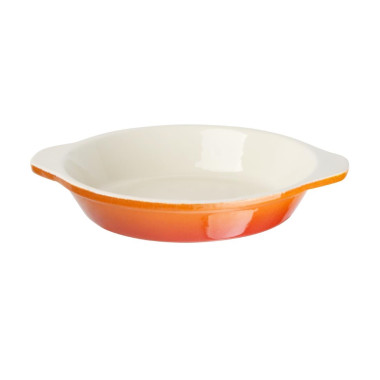 Plat à gratin rond orange 400ml - Vogue
