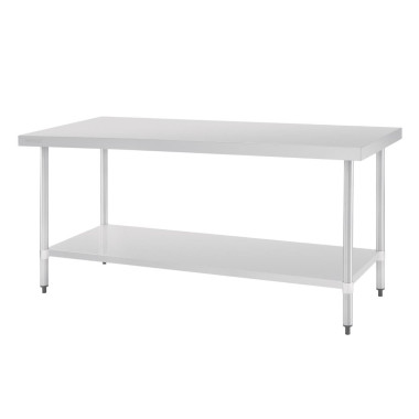 Table en acier inoxydable sans rebord 1800 x 700mm - Vogue