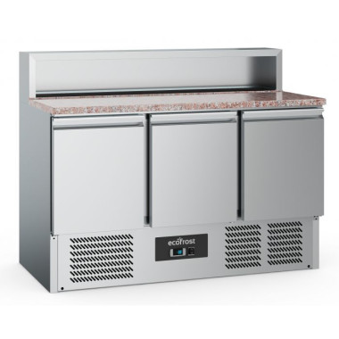 Table pizza professionnelle - 3 portes - Ecofrost  au meilleur prix sur Restock CHR