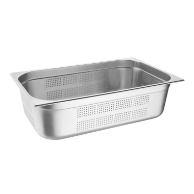 Bac Gastronorme inox perforé GN 1/1 150mm - Vogue