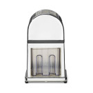 Broyeur de glace en alliage de zinc chromé avec conteneur en plastique et pelle - 140x160x(h)270mm - Finedine  au meilleur prix 