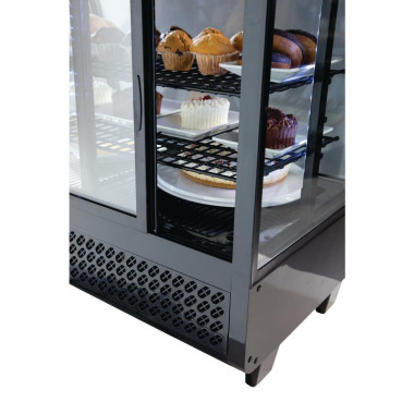 Vitrine réfrigérée de comptoir 100L Série C noire - Polar