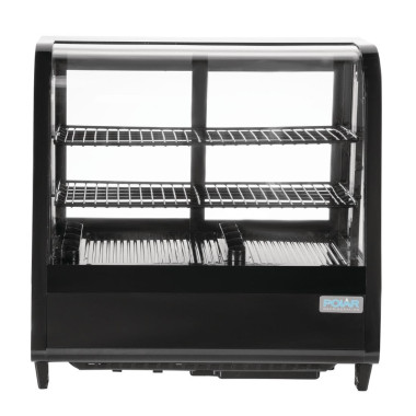 Vitrine réfrigérée de comptoir 100L Série C noire - Polar
