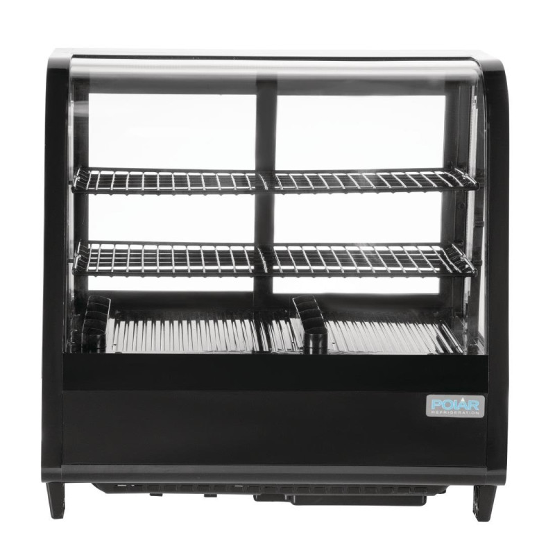 Vitrine réfrigérée de comptoir 100L Série C noire - Polar