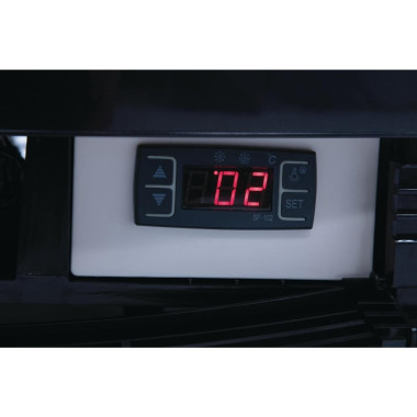 Vitrine réfrigérée avec portes incurvées Série C noire 235L - Polar