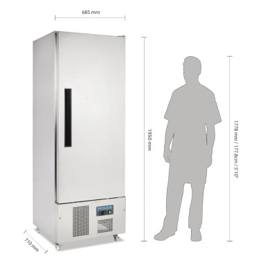 Armoire réfrigérée positive 1 porte Slimline Série G 440L - Polar