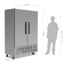 Armoire réfrigérée négative 2 portes 960L Série G - Polar