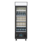 Vitrine réfrigérée positive avec caisson lumineux Série G 218L noire - Polar
