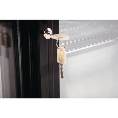 Arrière-bar une porte pivotante Série G noir 138L - Polar