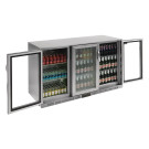 Arrière-bar trois portes pivotantes Série G inox 330L - Polar