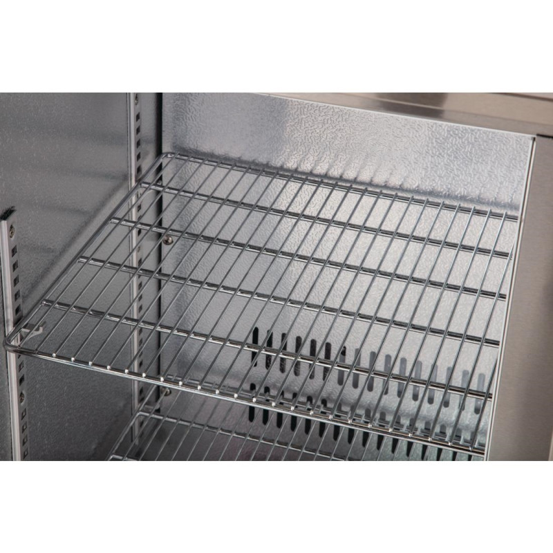 Arrière-bar trois portes pivotantes Série G inox 330L - Polar