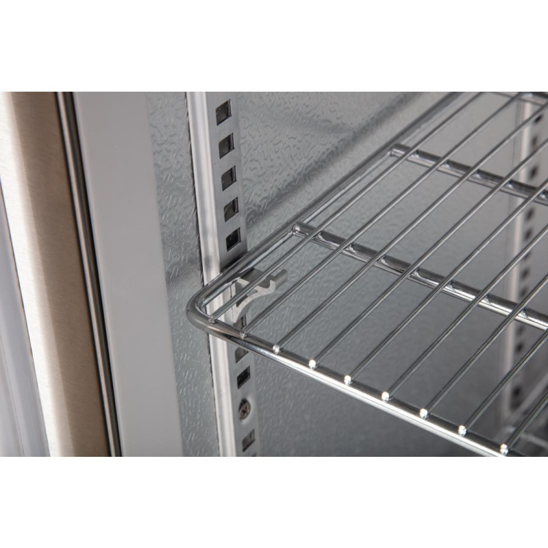 Arrière-bar trois portes pivotantes Série G inox 330L - Polar