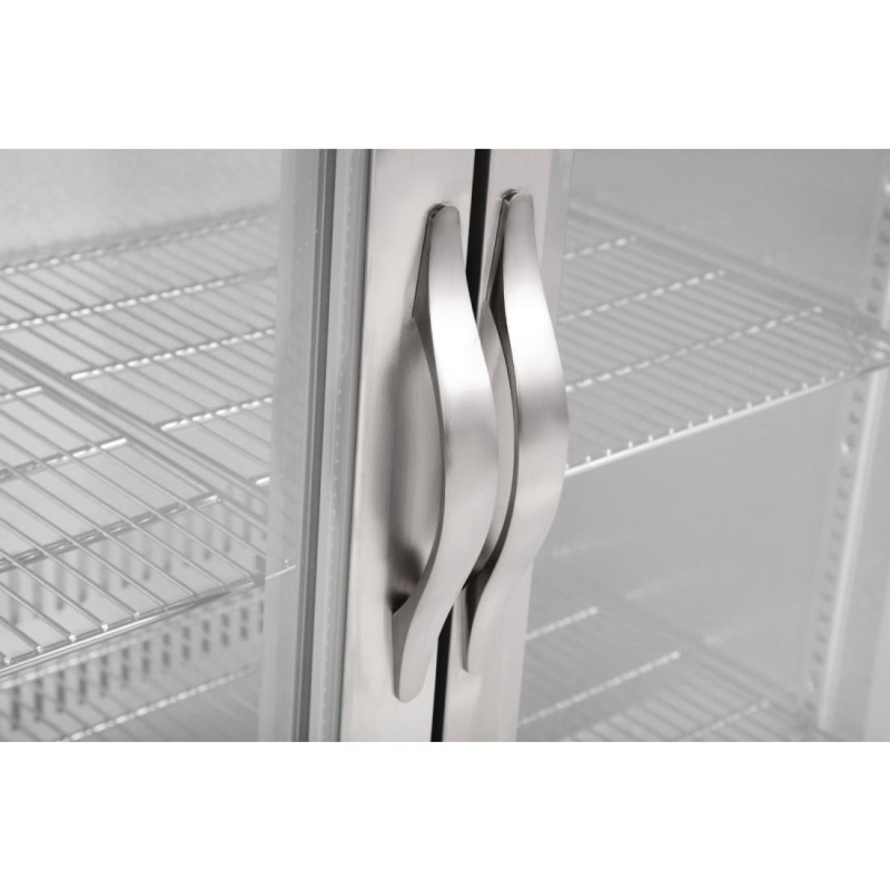 Arrière-bar trois portes pivotantes Série G inox 330L - Polar