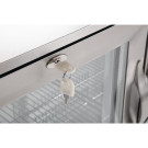 Arrière-bar trois portes pivotantes Série G inox 330L - Polar