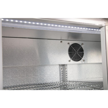 Arrière-bar trois portes pivotantes Série G inox 330L - Polar