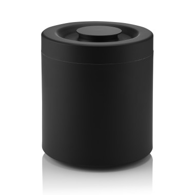 Aluminium, polystyrene Seau à glace et couvercle 18,5 cm H 21 cm noir mat aluminium polystyrène NOCTURN - Was Germany  au meille