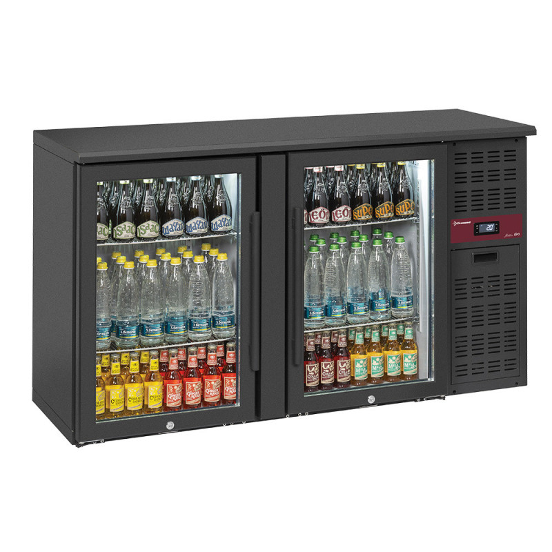 Refroidisseur de bouteilles 2 portes vitrées, 320 litres, pieds réglables - Diamond  au meilleur prix sur Restock CHR